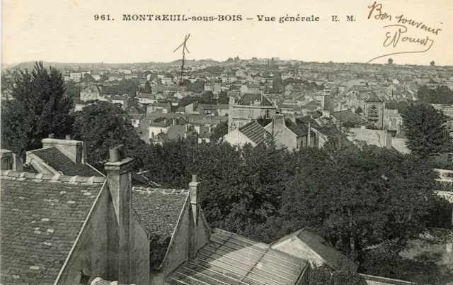 *18524 cpa Montreuil under wood - general view