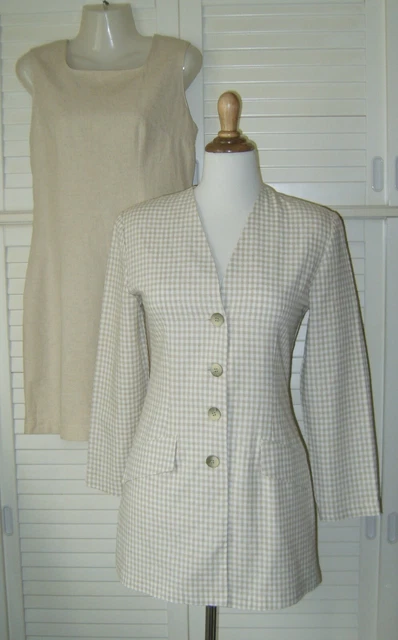 Ensemble Veste Et Jupe Madame Zaza Of Marseille - Taille 38, Couleur Grise - Occasion En Très Bon état