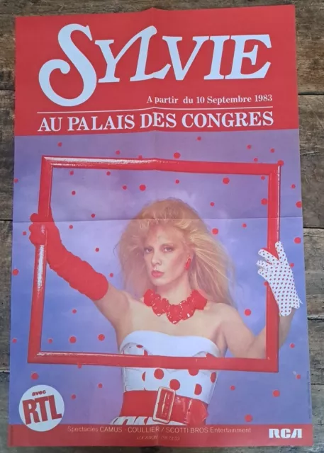 Affiche Concert Sylvie Vartan  Au Palais Des Congres En 1983