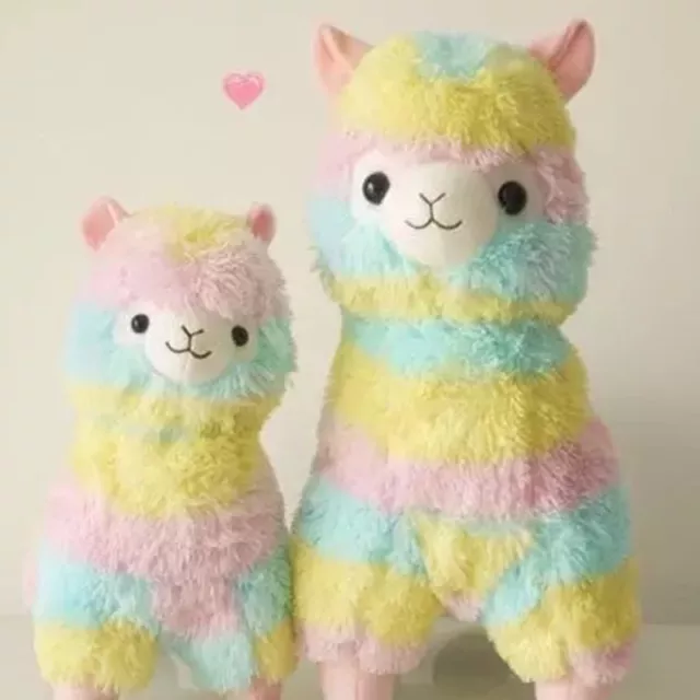 Alpaka Kuscheltier Plüschtier Regenbogen Stofftiere Lamas Alpakas SpielzeCB=