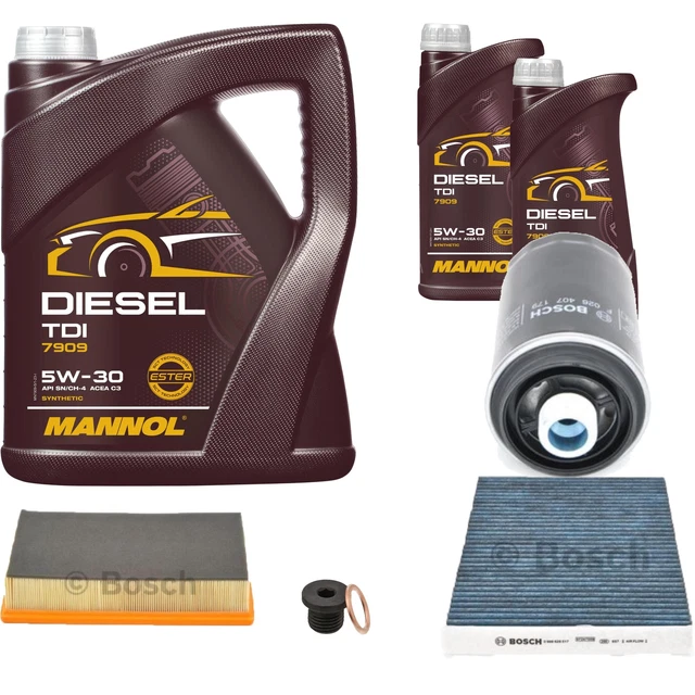 Set di filtri 6 lri MANNOL olio motore Diesel TDI 5W-30 | FindTheDeal