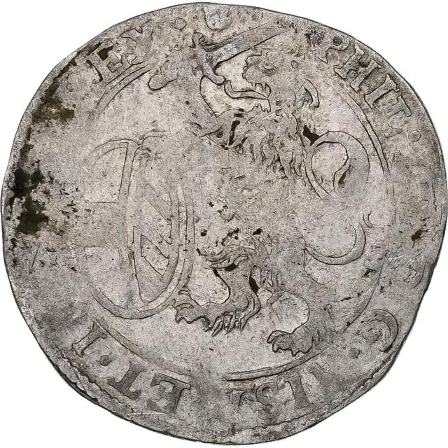 [#1281536] Spanish Netherlands, Duchy of Brabant, Philip IV, Escalin, 1628, Anve