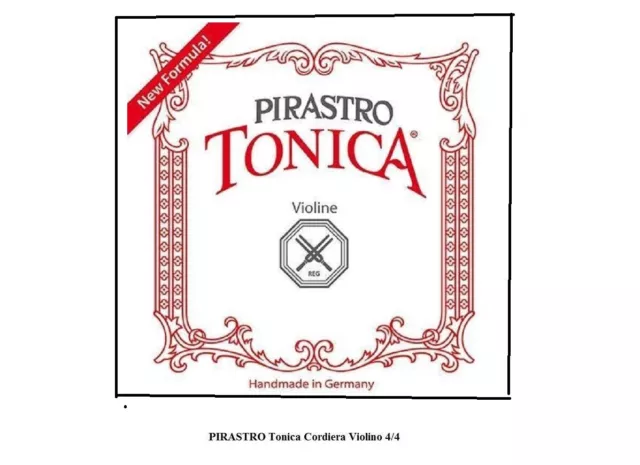 PIRASTRO Tonica Cordiera per Violino 4/4 MUTA DI CORDE con PALLINO