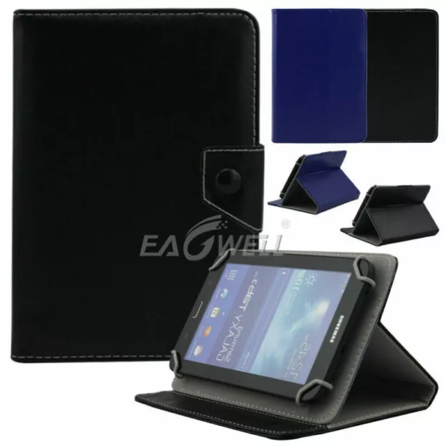 For 10"~10.1" Tablet Universal PU Leather Flip Stand Case Folding Folio Cover