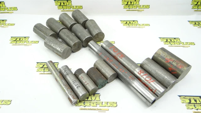 25Lb Lot Of Assorted 1018 4140Ph 17-4 Stainless Steel Round Stock 3/4" To 2" Dia