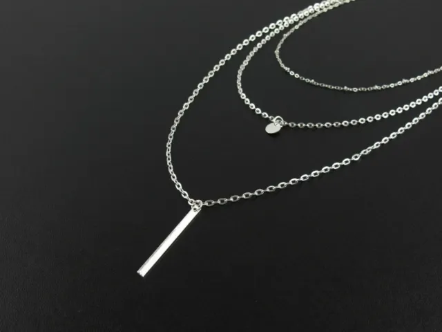 Boho Women Multi-layer Long Chain Pendant Crystal Choker Necklace Jewelry 3