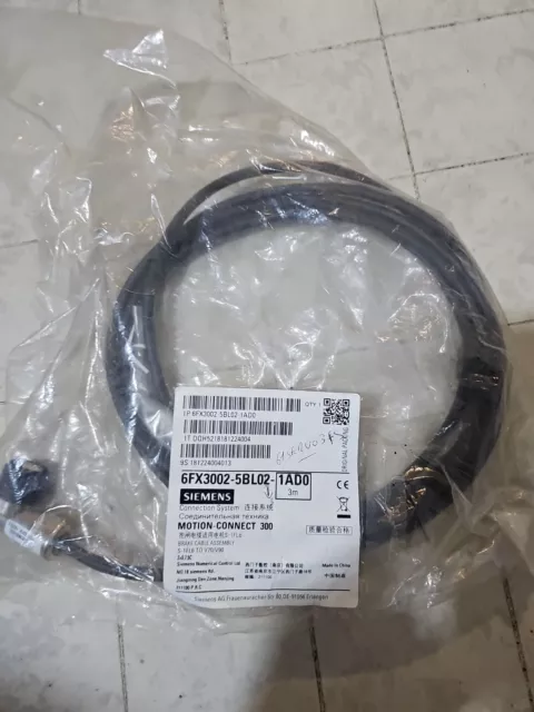 6FX3002-5BL02-1AD0 Siemens Cable Connecting S-1FL6 TO V70/V90 MOTION CONNECT 300