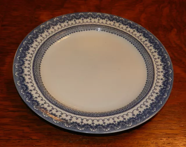 Vintage Antique Maling Newcastle on Tyne Duchess Serving Dinner Plate Blue/White