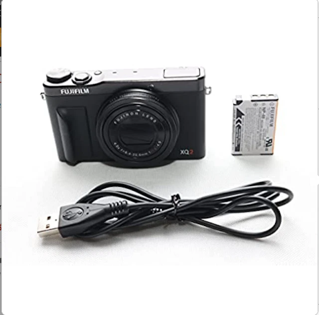 FUJIFILM Premium Compact Digital Camera XQ2 Black XQ2B From Japan [Excellent++]