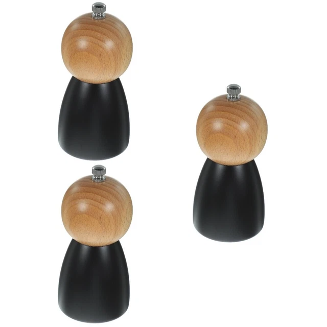 3x herramienta de molienda manual portátil de sal amoladora de pimienta
