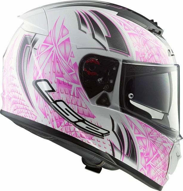 NEW LS2 FF390 Breaker Rumble Pink Helmet With Sun Visor Size Extra ...