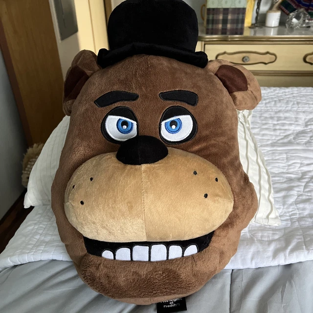 FIVE NIGHTS AT Freddy's Freddy Fazbear Head 3D Pillow Novelty Plush Large 18” £16.61 PicClick UK