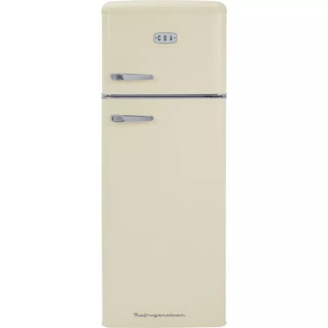 CDA Betty Barley Fridge Freezer - Cream - Static - 80/20 - Retro - Freestanding