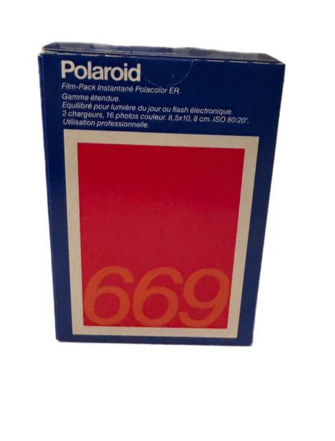 Film Polaroid 669 (exp. 2005) - Boîte De 20 Photos, 80 ISO, Instantané Couleur, Neuf
