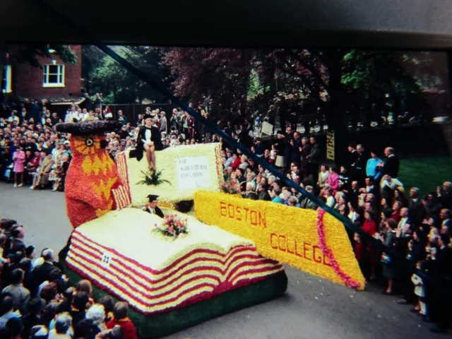 35mm Original Slide Carnival Float Spalding Flower Parade Boston College c1970's