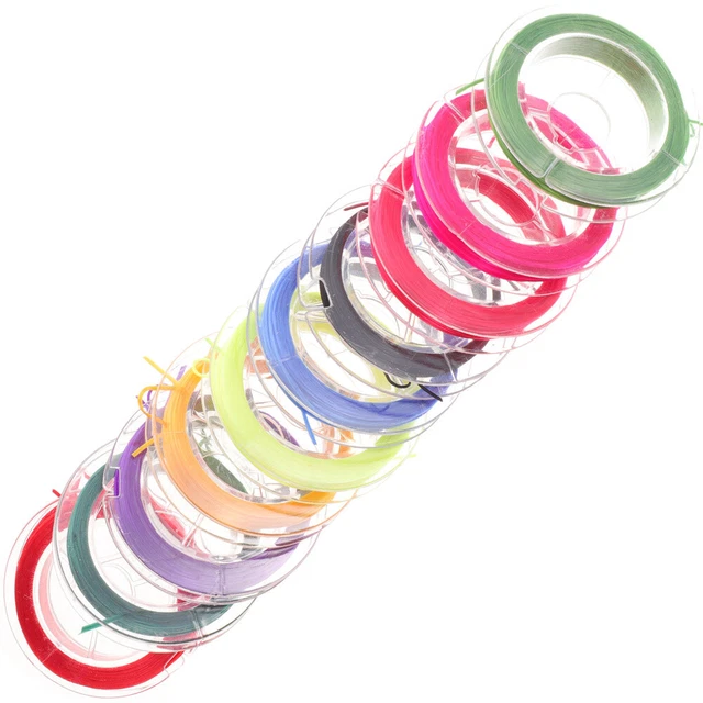10 Rollos Pulsera Elástica Cuerda Hilo Bisuteria Materiales Línea de Joyería
