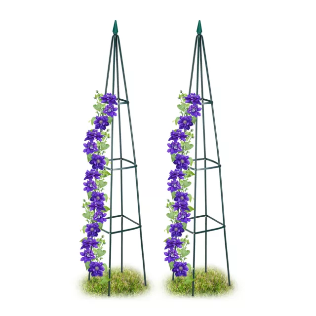 Rankhilfe 2er Set Kletterhilfe Klettersäule Ranksäule Rosen Obelisk Rosenturm