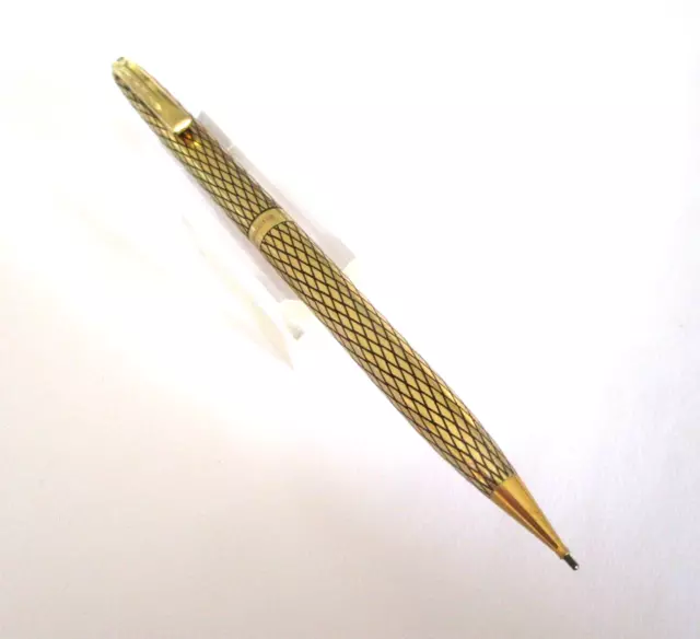 Magnifique Stylo Porte Mines Sheaffer En Plaque Or Modele Imperial Diamond  P175