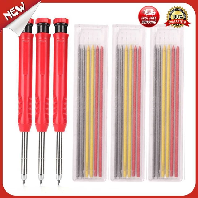 es 3pcs sólido carpintero lápiz conjunto mecánico carpintería herramienta de mar