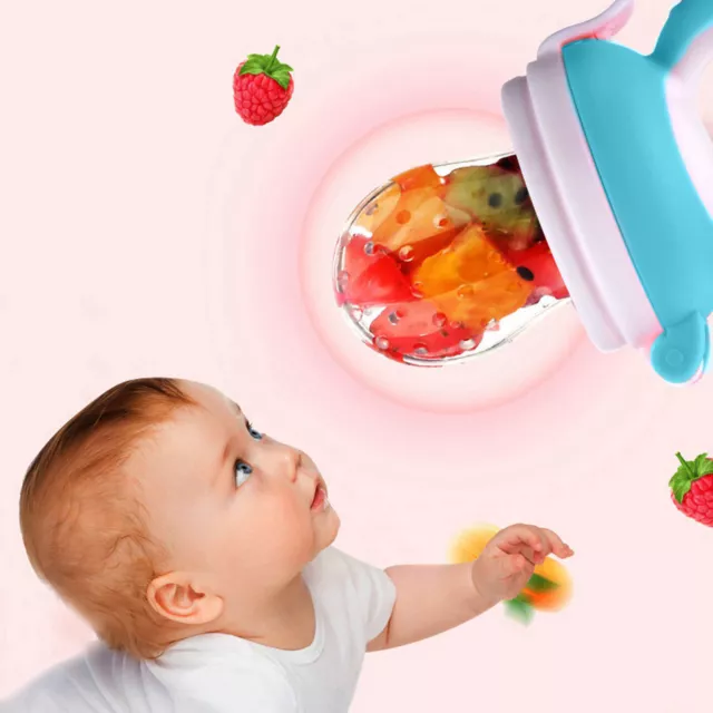 Baby Food Nibbler Cute Appearance Mini Rounded Edge Baby Food Nibbler Dust-proof