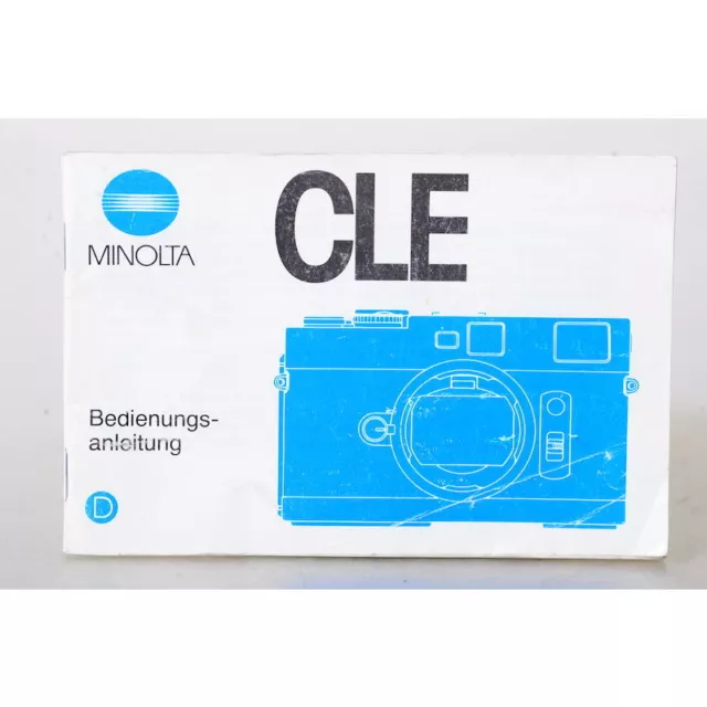 Minolta Cle Manual de Instrucciones/Manual/Instrucciones de Uso / Alemán