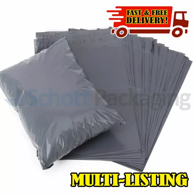 17 x 22" Grey Mailing Bags Strong Parcel Postage Plastic Post Poly Self Seal