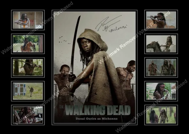 The Walking Dead Michonne Danai Gurira Signed A4 Memorabilia Photo Print