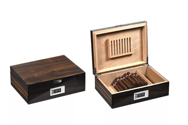 Box Scatola Umidificata Portasigari Case Humidor For 60 Cigars Lubinski Q2636Bv