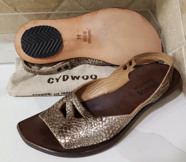 Cydwoq oak slingback sandals flat shoes size 36 us 6