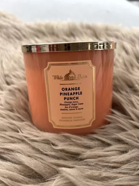 ***Bath & Body Works - Candle - Kerze - 3-Wick - ORANGE PINEAPPLE PUNCH - NEU***