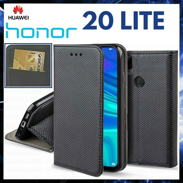BEZ Cover per Huawei P30 Pro, Custodia Portafoglio Compatibile con Huawei P30 Pro Protettiva in Tela e PU Pelle Portafoglio Flip Cover con Chiusura Magnetica, Grigio
