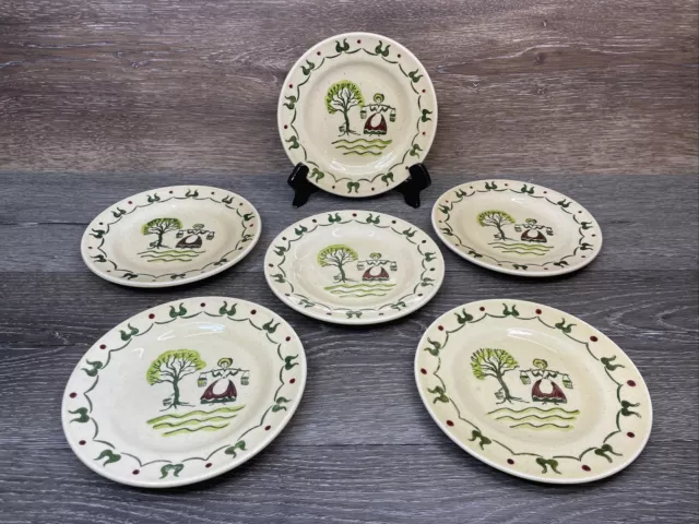 1950's Homestead Provincial Poppytrail California Metlox 6.75” Bread Plates (6)