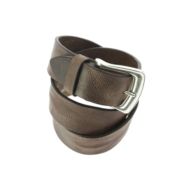 Robert Charles. Ceinture classiques. TRENDY, Cuir. Marron. Uni. FABRIQUE EN ITAL