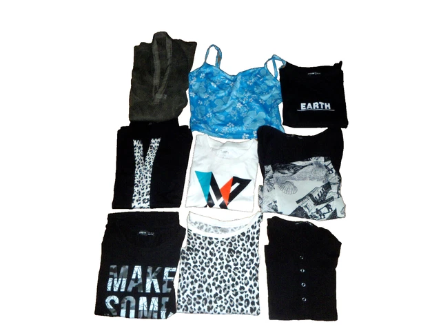 Lot De 9 Hauts (tops, T-shirts) Femme/fille Taille 36/38 - Occasion Très Bon état
