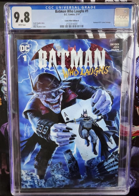 CGC Universal 9.8 - DC Comics - Batman Who Laughs #1 - Comic Mint Mayhew Variant