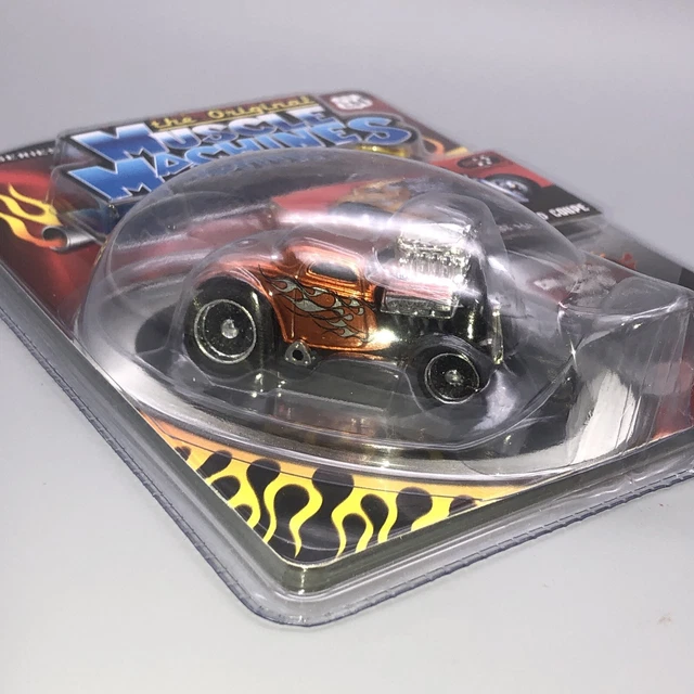 MUSCLE MACHINES DIECAST 33 Ford Coupe Too Cool Blue Silver1