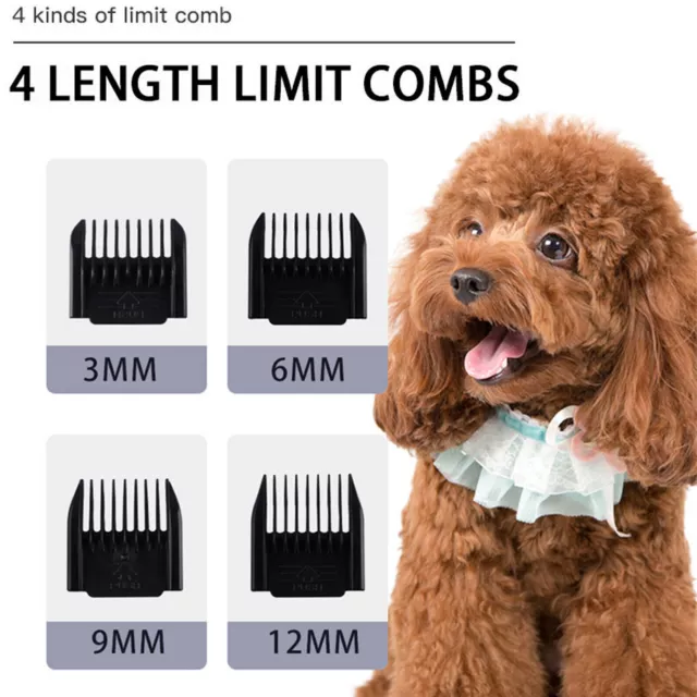 Cordless Electric Pet Dog Cats Grooming Clippers Low Noise Shaver Trimmer Hair 2