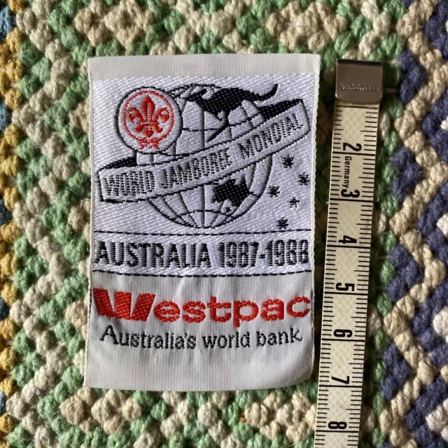 Vintage Scouts Patch Sew On Badge Scout Jamboree NSW 1980's Westpac Bank 016