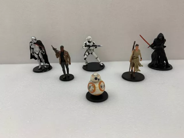 Disney Store Authentic Star Wars The Force Awakens Figurines Play Set 6 Figures