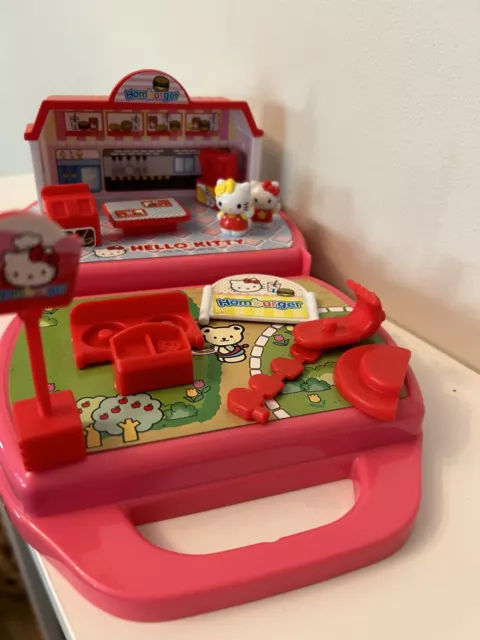 Hello Kitty Sanrio rosa Mitnehmen Shop Spielset Burger Figuren Zubehör