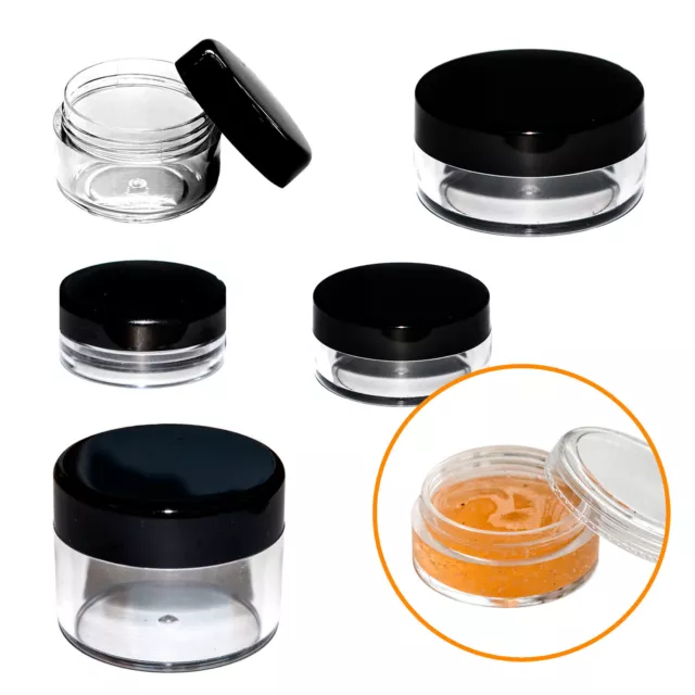 3ml 5ml 8ml 10ml Empty Round Plastic Cosmetic Container Sample Pot Jar Travel