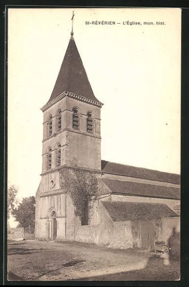 CPA St-Révérien, L´Église,  vue de l'Église