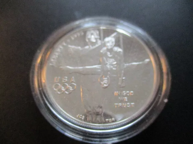 Olympiade Atlanta 1996 - 1 Dollar - Silbermünze - Turnen