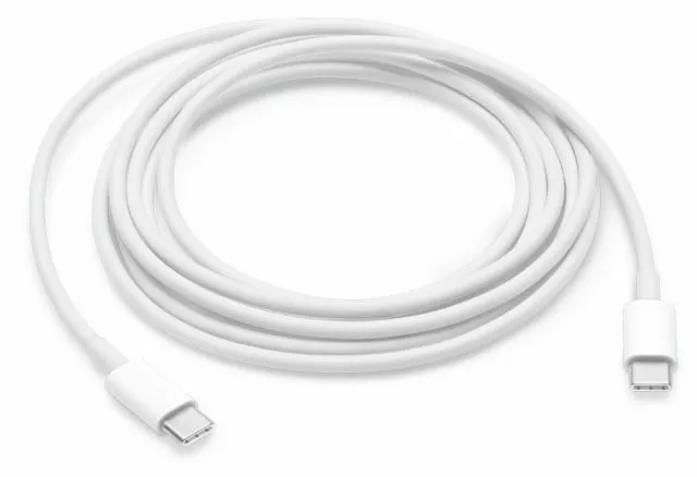 Cable de carga USB-C original genuino de Apple (2 m) MLL82AM/A blanco