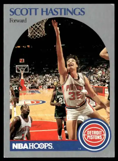 1990-91 Hoops Scott Hastings Detroit Pistons #105