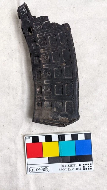 Russian Army plastic shell damaged mag for Souvenir Russian Ukrainian War