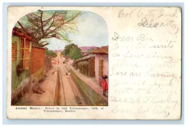 1911 Tehuantepec Mexico Street Columbia City Indiana IN Posted Antique Postcard