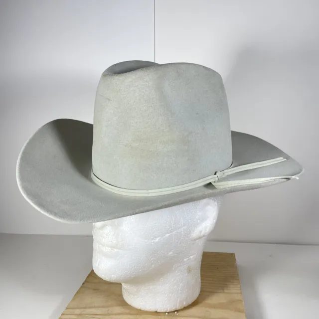 Resistol 4X Beaver Silver Self Conforming Western Cowboy Hat size 7