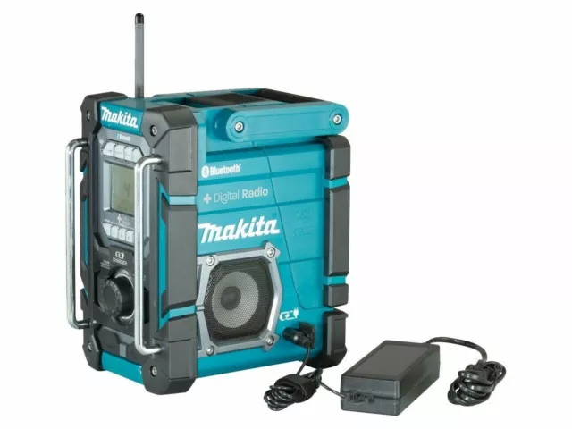 Makita 12v-18v DAB Job Site Bluetooth Radio Bare Unit Dust Shower-Proof DMR301