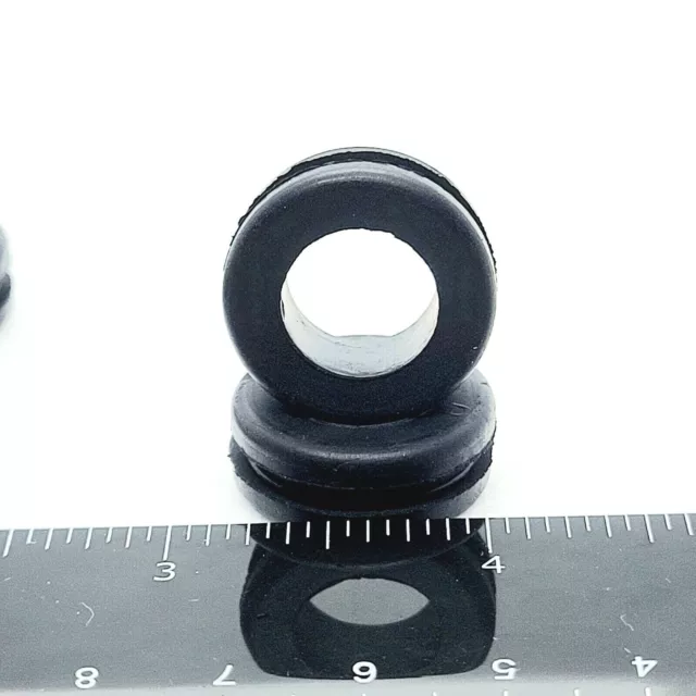 3/4" Panel Hole Rubber Grommets for 1/8" Thick Walls 1/2" ID Bushing 24 Pack